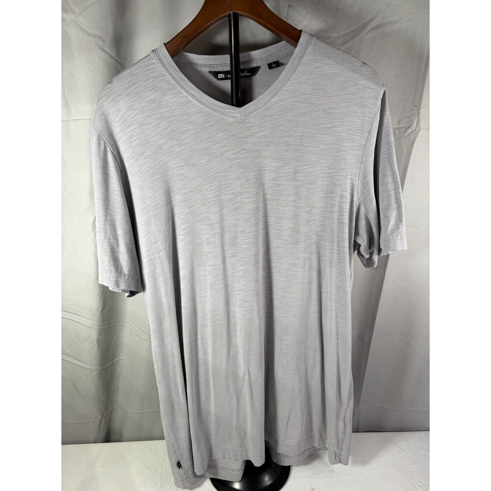 Travis Matthew Men’s Large Light Gray T-Shirt Short Sleeve Golf Perfect Fit